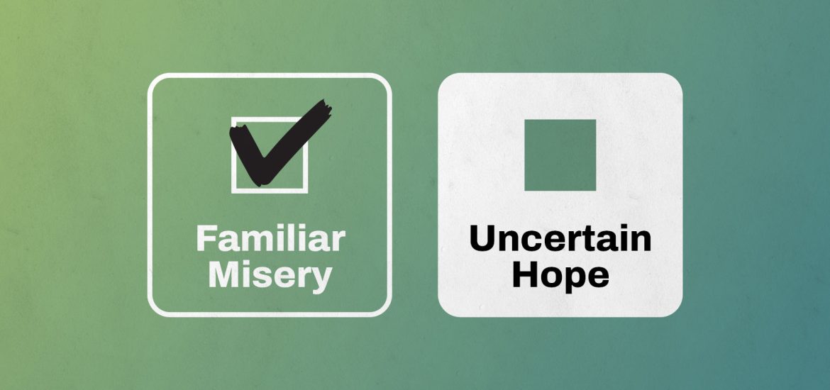 two check boxes. Familiar Misery is checked, Uncertain Hope is left unchecked